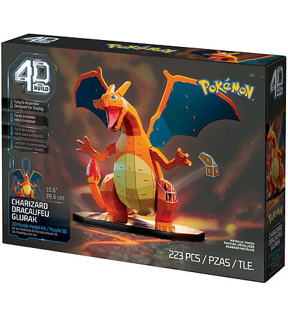 4D Puzzles Puslespil - Pokemon 37 cm - Charizard