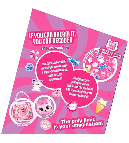 Decoden Magic Kreasæt - Deluxe Cute Kitten Bag Set
