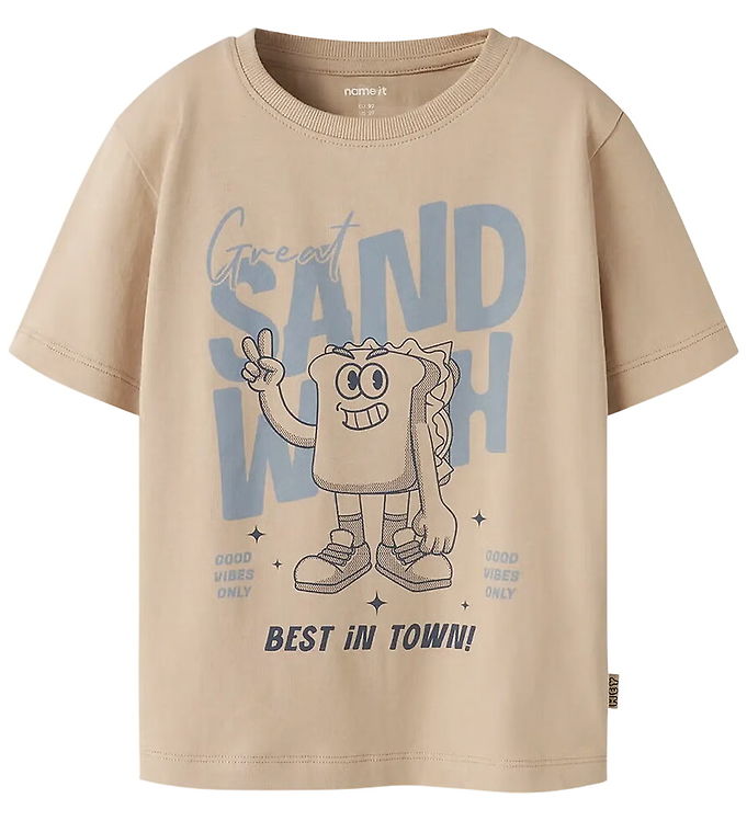 Name It T-shirt - NmmKarlo - Sesame