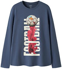 Name It Bluse - NkmVoto - Vintage Indigo/Football
