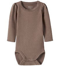 Name It Bodysuit l/s - NbfLouisa - Brown Lentil