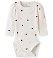 Name It Lived l/s - NbfNutti - Antique White/Dot