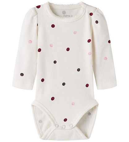 Name It Bodt l/æ - NbfNutti - Antique White/Dot