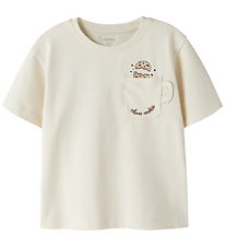 Name It T-shirt - NmfKit - Antique White