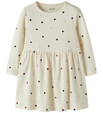 Name It Kjole - NmfNutti - Antique White/Dot