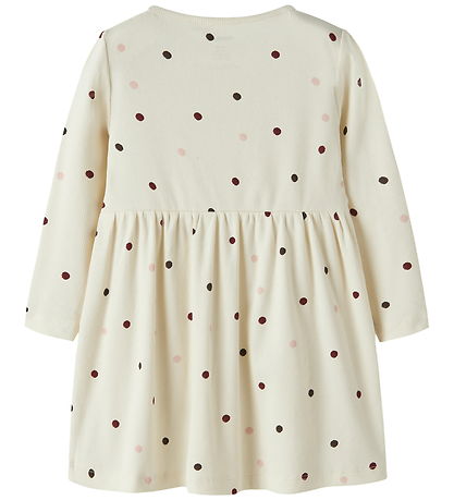 Name It Kjole - NmfNutti - Antique White/Dot