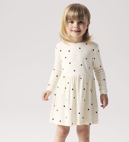 Name It Kjole - NmfNutti - Antique White/Dot