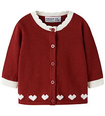Name It Cardigan - Strik - NbfRalbo - Red Dahlia