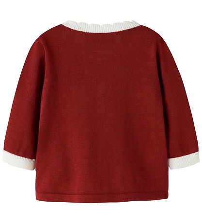 Name It Cardigan - Strik - NbfRalbo - Red Dahlia
