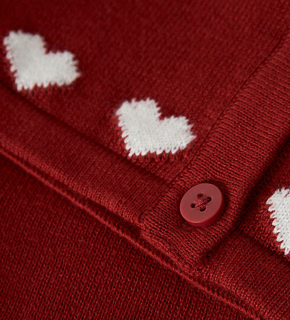 Name It Cardigan - Strik - NbfRalbo - Red Dahlia