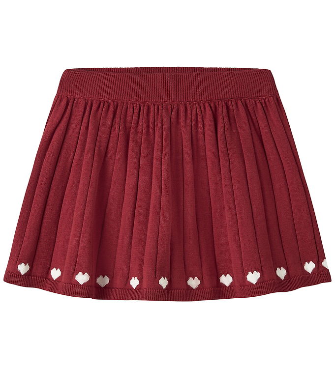 Name It Nederdel - Strik - NmfRalbos - Red Dahlia