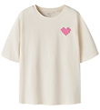 Name It T-shirt - NkfLitten - Antique White