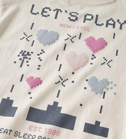 Name It T-shirt - NkfLitten - Antique White