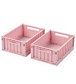 Liewood Foldable Box - 25x18x9,5 cm - Small - 2-Pack - Rose Blus