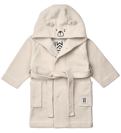 Liewood Badekåbe - Fleece - Minik Bear - Sandy