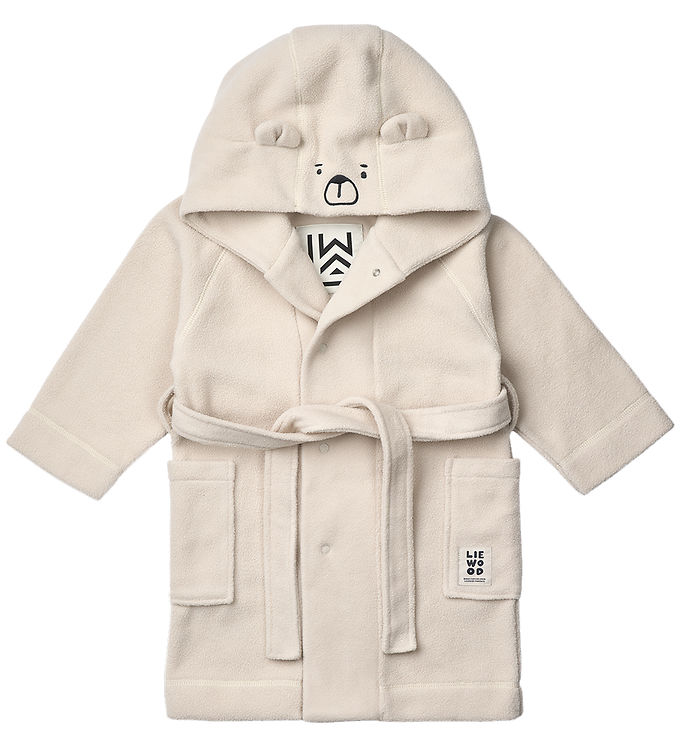 Liewood Badekåbe - Fleece - Minik Bear - Sandy