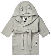 Liewood Badekåbe - Fleece - Minik Rabbit - Dove Blue