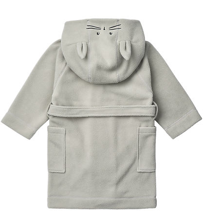 Liewood Badekåbe - Fleece - Minik Rabbit - Dove Blue
