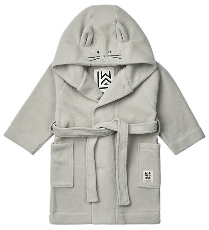 Liewood Badekåbe - Fleece - Minik Rabbit - Dove Blue