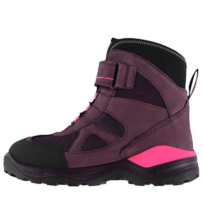 Ecco Vinterstøvler - Snow Mountain K 1S - Black/Mauve/Mauve