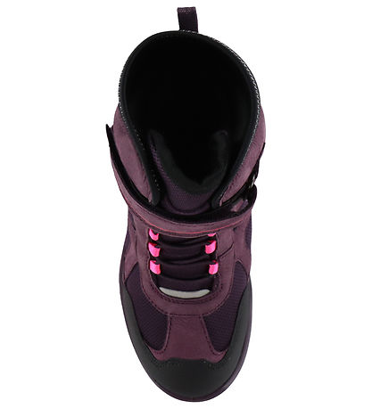 Ecco Vinterstøvler - Snow Mountain K 1S - Black/Mauve/Mauve