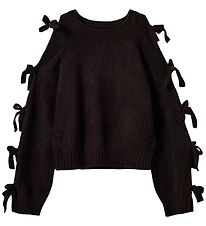 Sofie Schnoor Bluse m. Sløjfer - PermeliSY - Dark Brown
