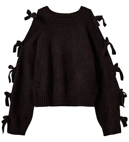Sofie Schnoor Bluse m. Sløjfer - PermeliSY - Dark Brown