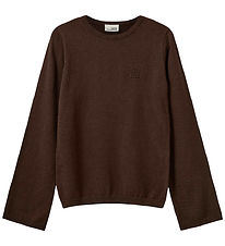 Sofie Schnoor Bluse - Strik - VivoSY - Dark Brown