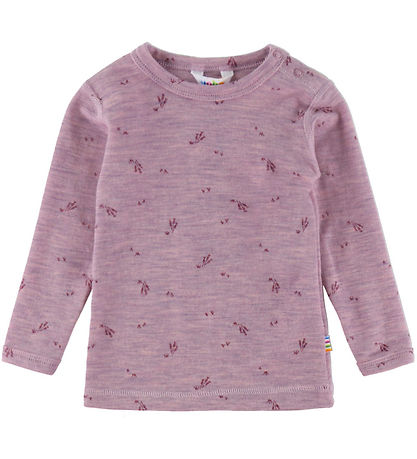 Joha Bluse - Uld - Lilla Melange