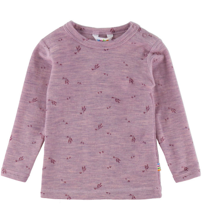Joha Bluse - Uld - Lilla Melange