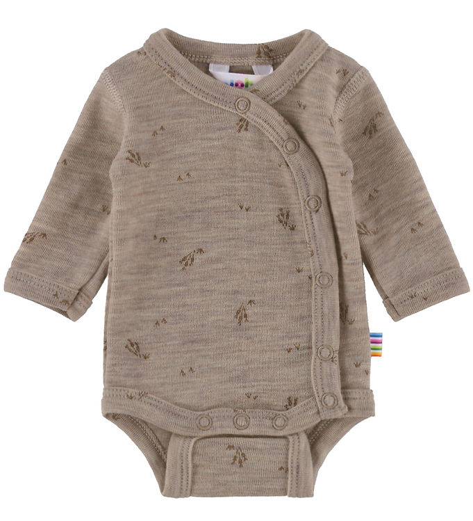 Joha Slå-om Body l/æ - Uld - Beige Melange