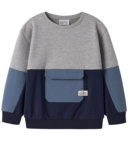 Name it Sweatshirt - NMMOMER - Grey Melange