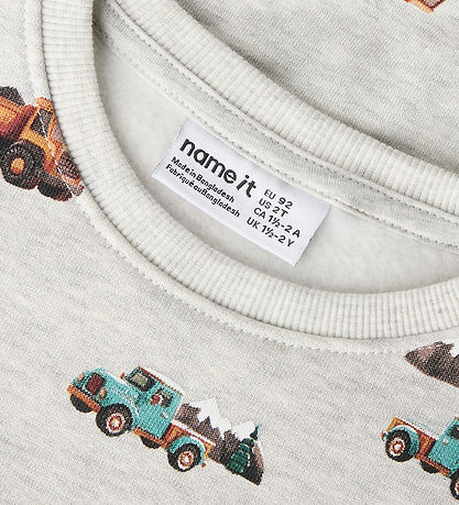Name it Sweatshirt - NMMONIKIAN - Light Grey Melange