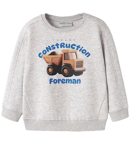 Name it Sweatshirt - NMMONIKKEL - Light Grey Melange