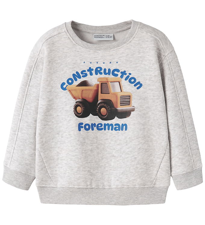 Name it Sweatshirt - NMMONIKKEL - Light Grey Melange