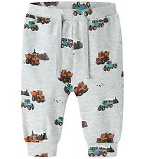 Name it Sweatpants - NBMOZIAS - Light Grey Melange