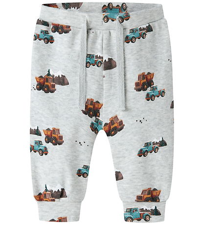 Name it Sweatpants - NBMOZIAS - Light Grey Melange