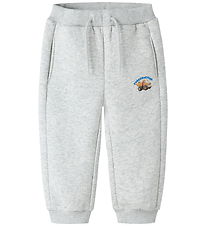 Name it Sweatpants - NMMONIKKEL - Light Grey Melange