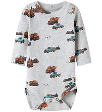 Name it Body l/æ - NBMOZIAS - Light Grey Melange