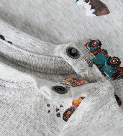 Name it Body l/æ - NBMOZIAS - Light Grey Melange