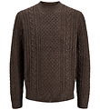 Jack & Jones Bluse - Strik - JprBlucallum - Ganache/Melange
