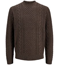 Jack & Jones Bluse - Strik - JprBlucallum - Ganache/Melange
