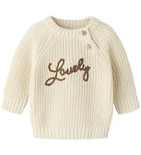 Lil Atelier Bluse - Strik - NbfEmlen - Turtledove/Lovely