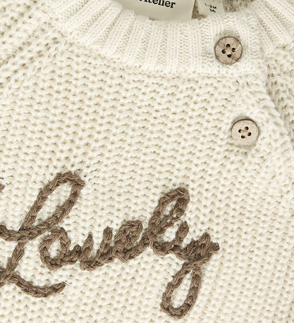 Lil Atelier Bluse - Strik - NbfEmlen - Turtledove/Lovely
