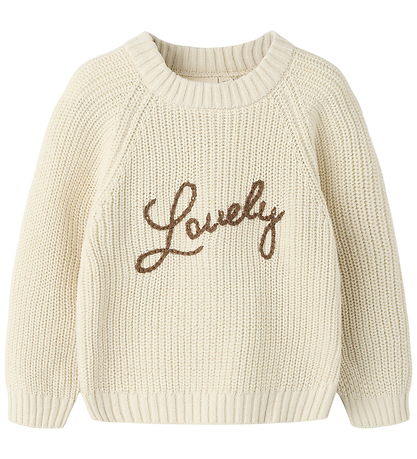 Lil Atelier Bluse - Strik - NmfEmlen - Turtledove/Lovely