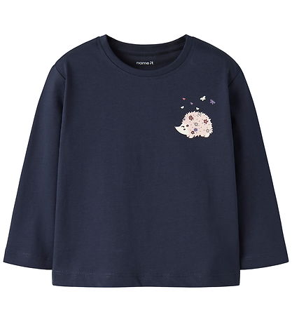 Name It Bluser - 2-pak - NmfVeen - Lilas/Navy Blazer - Hedgehog