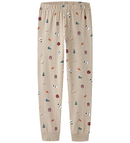 Name It Nattøj - 2-delt - NknVismas - Pure Cashmere/Christmas