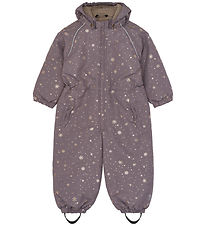 Mikk-Line Flyverdragt - Recycled - Snowflake Glitter AOP