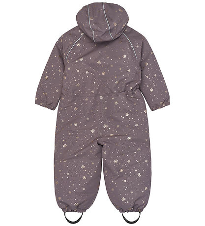 Mikk-Line Flyverdragt - Recycled - Snowflake Glitter AOP