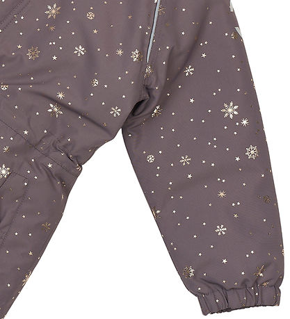 Mikk-Line Flyverdragt - Recycled - Snowflake Glitter AOP
